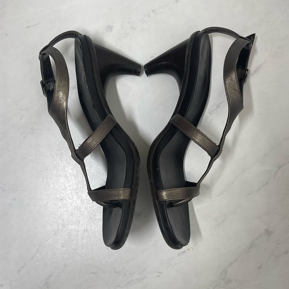 Donald J Pliner Y2K Size 8 Temira Metallic Sandals Formal Party - Picture 4 of 9